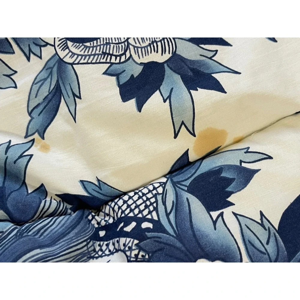 Ralph Lauren Comforter Twin Blue White Porcelain Nanking Chinoiserie Cotton USA